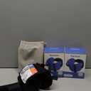 Travel Pillows for Airplanes, Airplane Pillow for Long Flight, Airplane Head Strap with Eye Mask for Sleep, Travel Neck Pillow for Car Road Trip, 360 Support Headrest, Stop Bobblehead, Black