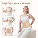 Trendyline Postpartum Belly Band for C-Section Recovery Breathable Adjustable Abdominal Binder with Hot/Cold Pocket for Pain & Swelling Relief, Back Support Wrap for Women After Surgery (Beige, S)