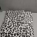 Edenleaf Leopard Print Blanket Fleece Throw for Bed Sofa Travel and Camping, Super Soft Cozy Fluffy Plush Cheetah Print Blanket for All Seasons 60"x80" (Cream)