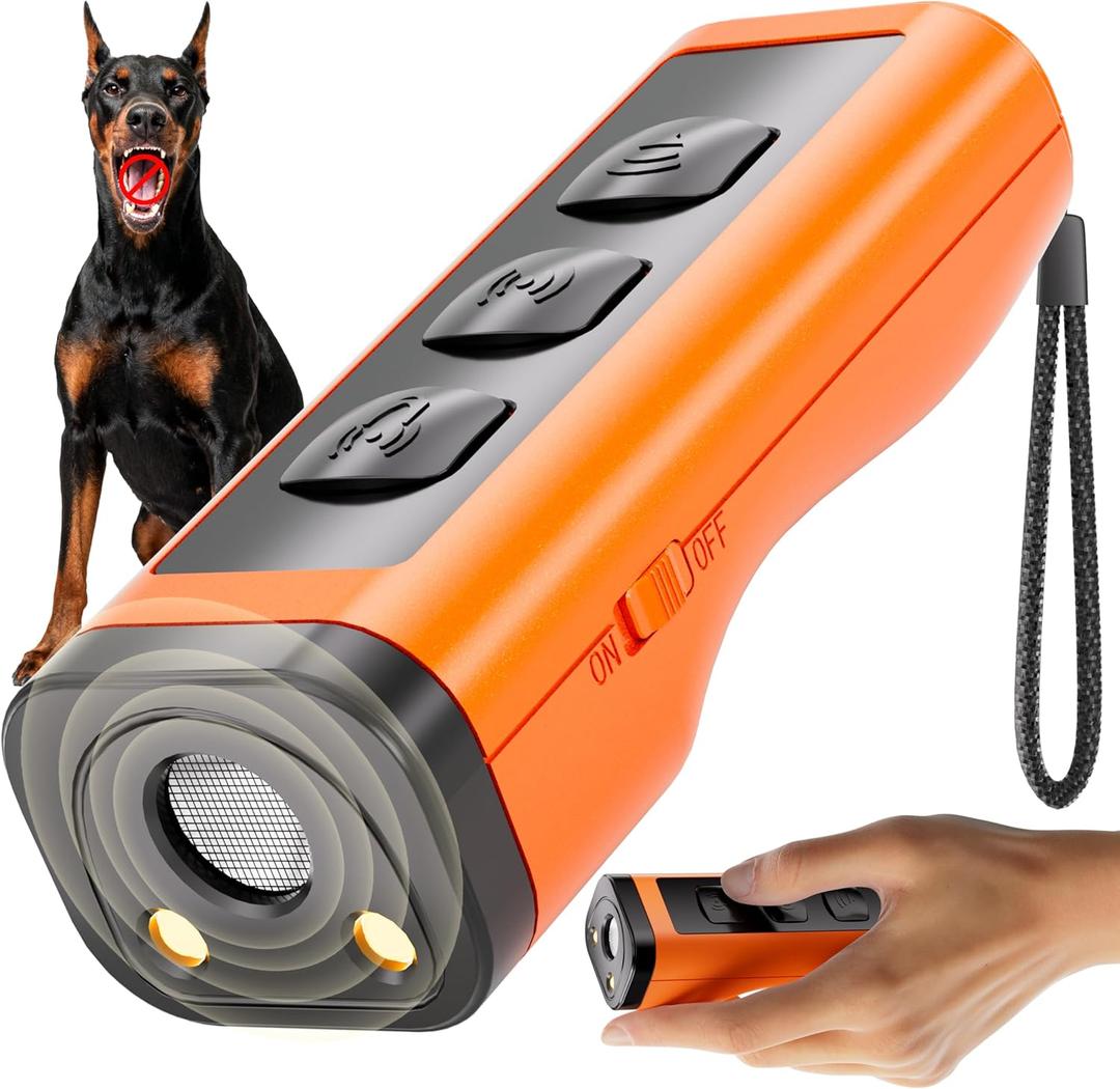 VUL Dog Bark Deterrent Devices,Anti Barking Device for Dogs(Own Or Neighbour'S Dog), Long Range Ultrasonic 50ft, Alternative to Painful Dog Training Collars and Bark Collars,Dogs Training