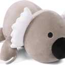 4.2lbs Weighted Koala Stuffed Animals, 24" Cuddle Koala Stuffed Animal Pillow, Big Weighted Stuffed Animals for Anxiety Gifts for Kids & Adults (Black)