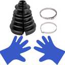 CVS18 Universal Split Constant Velocity Gaiter, Universal CV Boot Kit Split Joint Gaiter Stretchable Replacement Car Auto Parts
