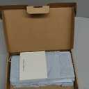 Double Stitch 100% Cotton Throw Pillow Covers - Checkered Tufted Boho Decorative Pillow Covers 20x20, Made in India, Square Cushion Case, Modern Home Decor for Couch, Sofa, Living Room, Arctic Blue