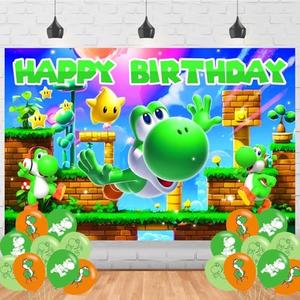 Cartoon Party Supplies5x3FT,Cartoon Backdrop,Cartoon Theme Happy Birthday Party Banner for Boys and Girls Anime Party Decoration