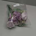 Mkono Peonies Artificial Flowers, Small Silk Flowers for Home Decor Indoor Fake Bouquet Faux Floral Arrangements Dining Table Centerpieces for Kitchen Party Decor Purple