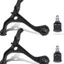 4PCS Front Lower Control Arm Ball Joint Assembly Compatible With 2004-2008 Acura TSX Compatible With 2003-2007 Honda Accord K640289 K640290