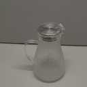 2L/68oz Water Pitcher Glass Pitcher with Lid and Handle, Heat/Cold Resistant Borosilicate Glass Water Carafe for Coffee, Lemonade, Iced Tea,Beverage, Water Glass Jug