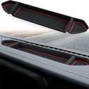 Auovo Silicon Organizer Tray Mat Compatible with 2018-2023 Wrangler JL JLU 2020-2023 Gladiator JT Accessories Center Console Pads Organizer Tray Trim Car Interior Decoration Trim(Red) (1 piece/set)