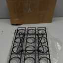 Patelai 2 Pack Ice Cream Cone Baking Racks 12-cavity Cupcake Cone Holders Cupcakes Display Stands Cooling Racks for Home Kitchen Baking Cooking Ice Cream Tools Supplies(Black)