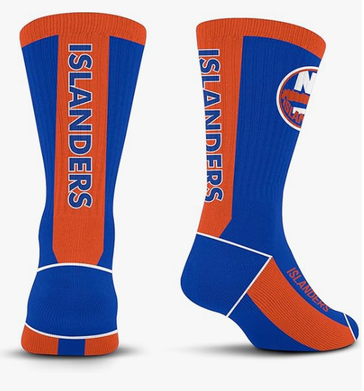 For Bare Feet NHL Unisex Kids Nhl Mvp Crew Sock Youth (One Size, Team Color)