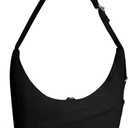 Crossbody Sling Bag for Women - Crescent Cross Body Hobo Bags Waterproof Travel Shoulder Tote HandBags (Black)