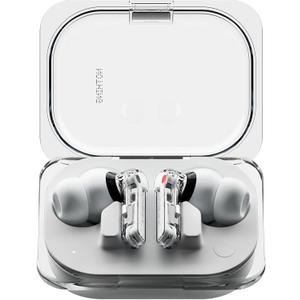 Nothing Ear (a) Wireless Earbuds, 45dB Hybrid Noise Cancelling Earbuds, Hi-Res Audio, Advanced Equaliser, Dual Connect, 6 Mics, 42.5H Playtime Ear Buds Wireless Bluetooth, White