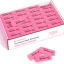 Pink Erasers, Shuttle Art 120 Pack Pink Erasers Bulk for School, Office, Latex-Free Soft Eraser for Kids, Teachers as School Supplies