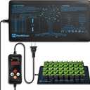 Hon&Guan 10"x 20.75" Seedling Heat Mat with Digital Thermostat Combo Set,Waterproof Plant Heating Pad for Germination,Indoor Gardening,Greenhouse