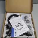 KIRKAS 10X LED Magnifying Lamp with Clamp, Real Glass Lens, 3 Color Modes and Stepless Dimmable Magnifier Desk Lamp, Adjustable Swivel Arm Lighted Magnifying Glass for Repair Craft Close Work-Black