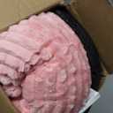 20in Washable Cat Beds for Indoor Cats - Round Donut Pet Bed for Cats, Small Dogs, Puppy, Kitten - Anti-Slip Bottom, Calming Bed Gift - Pink