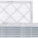 Amazon Basics 16"x25"x1" Air Filter, MERV 8 AC Furnace Filters, Allergy Control, Electrostatic, Removes Dust Pollen and Lint, 6-Pack
