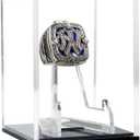 Championship Ring Display Case Baseball Rings Clear Challenge Military Coin Display Case Box Stand Holder UV Protection