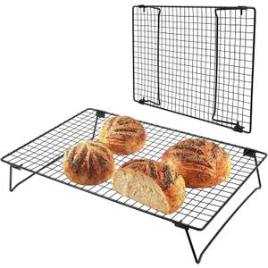 Sourdough Cooling Rack, Heavy Duty Cooling Rack for Sourdough, 17113 Inch Elevated Design, BlackGifts for Baking Must Haves,1 PCS