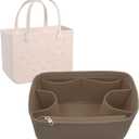 Lckaey Beach Bag Organizer for bogg bag accessories medium Storage bags Organizing bogg divider 3018coffee-M
