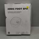Ionic Foot Bath Detox Machine,Foot Detox Foot Bath Soak Tub with 2 Arrays,80 Disposable Foot Spa Liners,Detox Sea Salt,Folding Foot Spa Bucket,Home Salon-Level Foot Soaking Tub