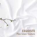 MIULEE Faux Linen Curtains 63 Inch Length 2 Panels Natural White Semi Sheer Curtain with Back Tab Rod Pocket, Light Filtering Window Privacy Burlap Drapes for Living Room Bedroom 42W x 63L