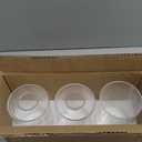 3 Pack Seeded Glass Lamp Shade Replacements, 5.9in Height, 3.9in Diameter, 1.7in Fitter, Cylinder Bubble Glass Shade Covers, Seeded Glass Replacement for Pendant Lights Chandeliers Wall Sconces
