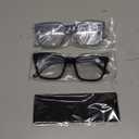 2 Pack Bifocal Reading Glasses for Women Men Oversized Clear Top Bi-focal Readers Progressive Dual-focus Glasses (Black & Blue)