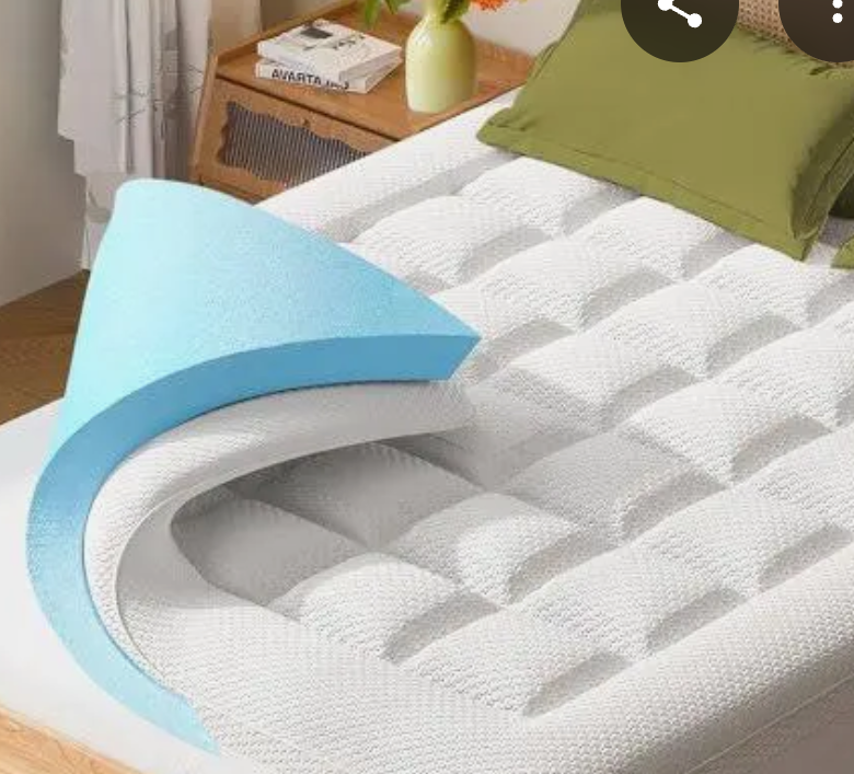 Dual Layer Memory Foam Mattress Topper - AprLeaf 3 Inch Pillow Top Mattress Topper, 2 Inch Cooling Gel Memory Foam and 1 Inch Pillow-Top Cover for Medium Support Relief Back Pain (Queen, Grey)