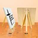 Christian Decor Wooden Sign, Christian Baptism Gifts for Women Men, Faith Religious Scripture Decor, God Decorations for Home Office Bedroom, Bible Verse Desk Decoration, Philippians 4:13