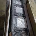 Seventable Bookshelf 6 Tier with 4 Hooks, 67 Industrial Wooden Bookcase, Vintage Storage Rack with Open Shelves, Rustic Standing Bookshelves Metal Frame 43.3 Wide Display Rack, Rustic Brown