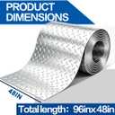 96x48 in Aluminum Diamond Plate, Diamond Tread Sheet, for Trailer Truck RV