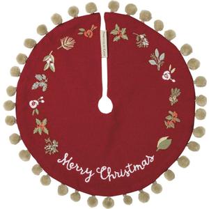 Primitives by Kathy Stitch Art Tree Skirt, Merry Christmas 12.30 In