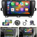 Upgrade Android 12 Car Radio for Toyota Prius 2010-2015(Non J.B.L Version) 9Inch IPS Touch Screen for Prius Stereo with Carplay, Android Auto, Mirrorlink, In-dash WIFI, Bluetooth, GPS +Camera
