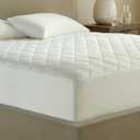 Saatva Organic Queen Size Mattress Pad, Diamond-Quilted Mattress Pad