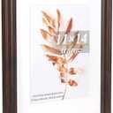 11x14 Picture Frames Rustic Brown Wood Pattern Photo Frames, for 8x10 with Mat or 11x14 Without Mat Gallery Wall Display Wood Frame 1Pack