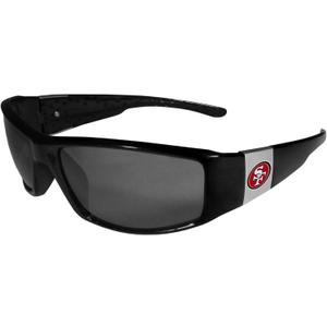 Siskiyou Sports NFL unisex Chrome Wrap Sunglasses (One Size, Black)