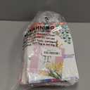 Outink 50 Pcs Thank You Gift Bags Bulk Floral Design Thank You Paper Bags Colorful Thank You Bags for Wedding Business Baby Shower Boutique Birthday Party, 8"x6"x3"