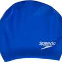 Speedo Silicone Long Hair Swim Cap (Blue)