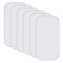 Sunny zzzZZ 6 Pack Baby Waterproof Changing Pad Liners - Quilted Thicker Ultra Soft Changing Table Cover Liners - Durable & Easy to Clean - White - 23" x 11"