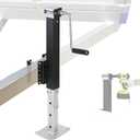 IRONWALLS 8000LBS Heavy Duty Trailer Jack Stand, Drill Powered/Manual Side-Mount Trailer Tongue Jack Bolt on, Adjustable Drop Leg, 28.4" Vertical Travel, for Utility, Camper, Boat Trailers
