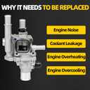 Upgrade Aluminum Thermostat Housing Assembly Replacement for 2011-2016 Chevrolet Cruze 2012-2018 Sonic 2013-2020 Trax 1.6L 1.8L Replaces 902-033 25192228 55564890 55577284