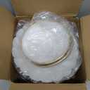 2 Pcs White Compote Bowl Vases for Centerpieces 7" Urn Vase, Small Metal Pedestal VaSe Pot, Flower Arrangement for Wedding Anniversary Party Home Decor