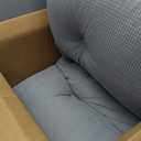 UUluhao Headboard Pillow Twin XL for College Dorm Bed with Removable Cover, Twin：39in*7.87in*19.68in, Light Grey