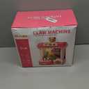 Claw Machine for Kids, Mini Vending Machine with Music & 36 Mini Toys, Candy Grabber Prize Dispenser, Electronic Arcade Game Birthday Party Gifts for 3 4 5 6 7 8 Years Old (Pink)