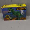 Remote Control Dinosaur Toys for 3-5 Year Old Boys Girls, LED Light Up Walking and Roaring Realistic T-Rex Dinosaur Toy with Glowing Eyes Projection Spray Function for Kids Gifts Age 3+
