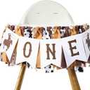 My First Rodeo High Chair Banner - Cowboy One Birthday Party Decorations