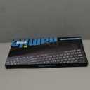 Large Print Backlit Wireless Keyboard  Silent Keyboards with Wrist Rest, 7-Color Light up, Quiet Low Profile Keys, 2.4G Wireless Rechargeable Full Size Keypad for Computer Laptop Windows, Black