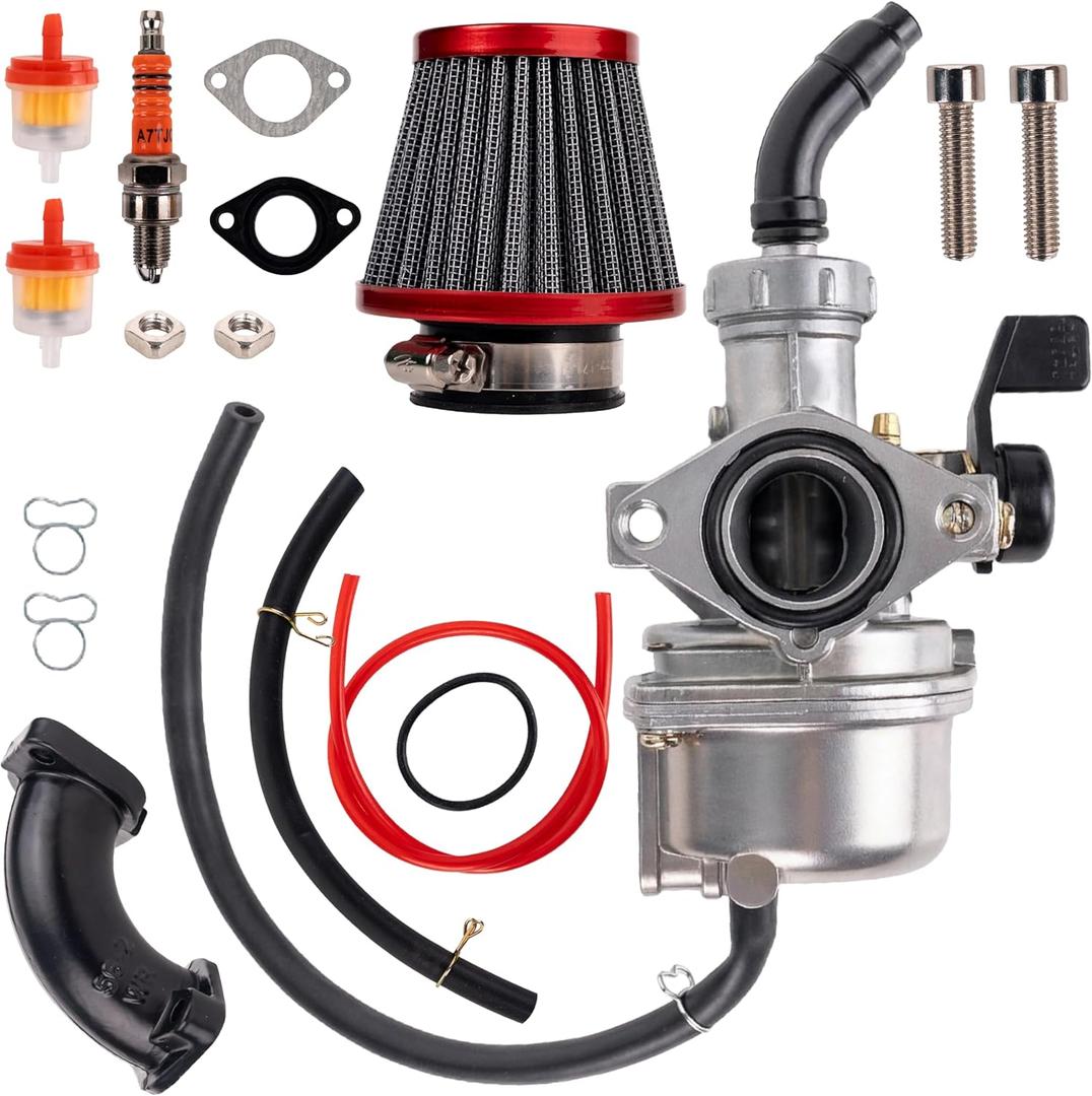 BlueStars PZ22 Carburetor 22mm Carb Kit for 50cc 70cc 110cc 125cc Pit Dirt Bike ATV Compatible with SSR CRF50 TaoTao Coolster Apollo RFZ DB14 DB24 4-Stroke Chinese Quad