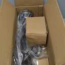 Marrakech Stained Glass Lamp Turkish Moroccan Table Lamp with Vintage Style, Handmade Tiffany Lamps with Mosaic Glass&Swan Neck Bronze Base Including LED Bulb for Living Room Bedroom Decor (Blue1)